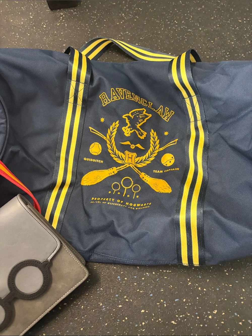 Loungefly Harry Potter Ravenclaw Navy & Yellow Travel Duffel Bag & Fanny Pack